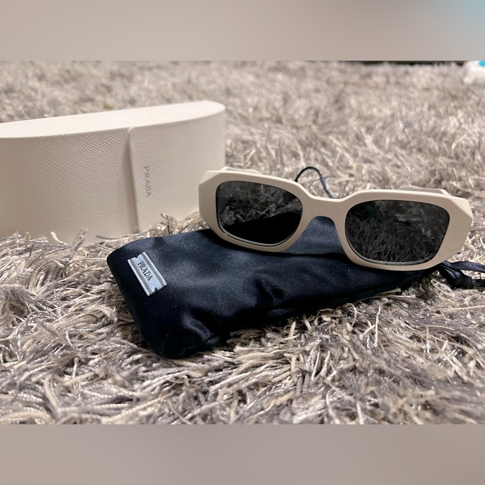 Prada white symbole sunglasses new